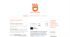 Desktop Screenshot of madforpeace.com